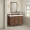 James Martin Vanities 48'' Single Vanity, Mid-Century Walnut w/ 3 CM White Zeus Quartz Top 424-V48-WLT-3WZ - alternate 2